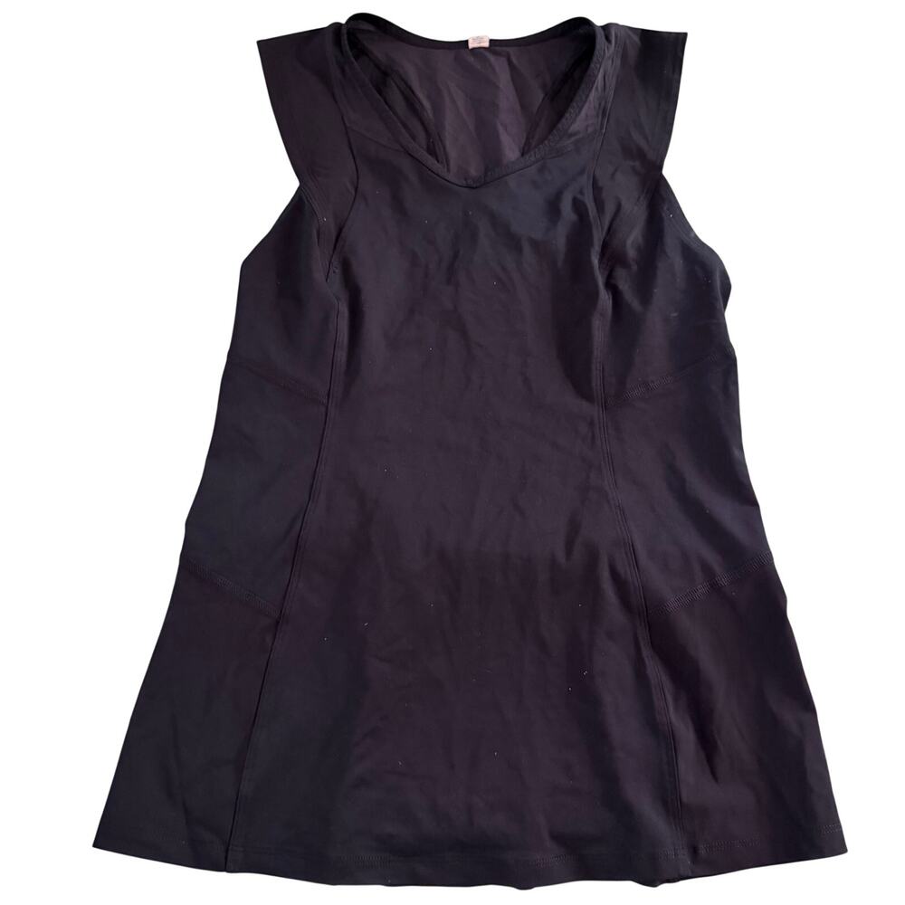 Lululemon sleeveless black top sz 8 activewear yoga fits like sz 6/8